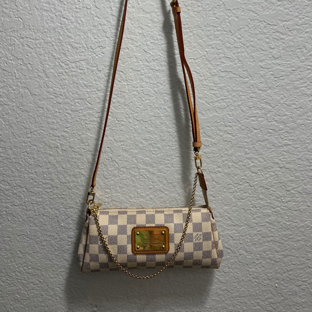 LOUIS VUITTON Damier Azur clutch bag